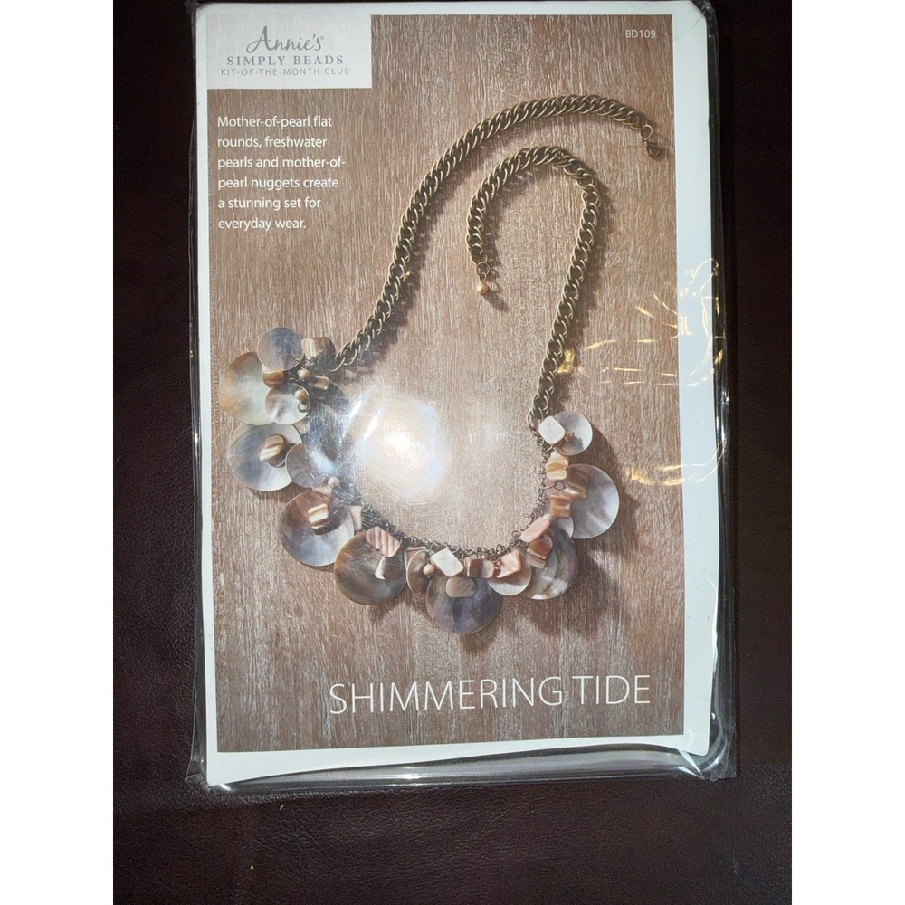 Annie's Simply Beads Jewelry‎ Kit SHIMMERING TIDE Necklace BD109 Unopened Crafty
